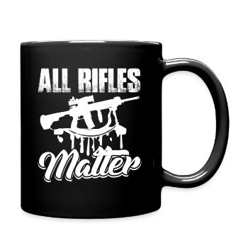 2nd Amendment All Rifles Matter - Full Colour Mug - black - Right
