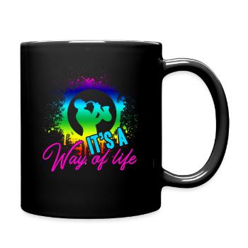 Saxophone Is A Way Of Life - Full Colour Mug - black - Right