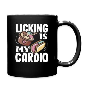 cream lucking Sucking est mon cardio - Mug uni - noir - Droite