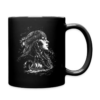 Viking Women Viking Warrior - Full Colour Mug - black - Right