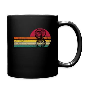 Portugiesischer Wasserhund - Tasse einfarbig - Schwarz - Rechts