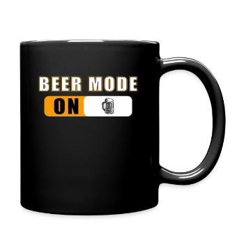 Mode bière sur Mode bière activé - Mug uni - noir - Droite