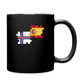 Îles Féroé Espagne Drapeau Îles Féroé espagnoles - Mug uni - noir - Droite