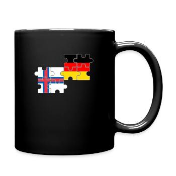 Faroe Islands Germany Flag German Faroe Islands - Full Colour Mug - black - Right