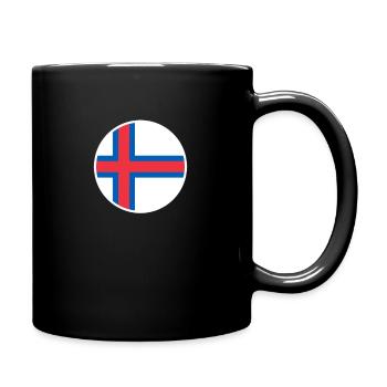 Îles Féroé Drapeau féroïen - Mug uni - noir - Droite
