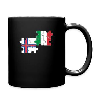 Îles Féroé Italie Drapeau Îles Féroé italiennes - Mug uni - noir - Droite