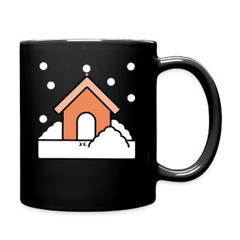 christmas t shirt designs - Full Colour Mug - black - Right
