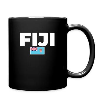 Fiji Fiji Fijian Flag Fijians - Full Colour Mug - black - Right
