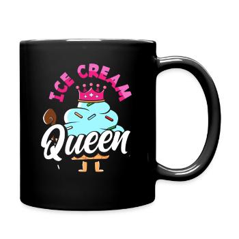 cream queen for cream lovers - Full Colour Mug - black - Right