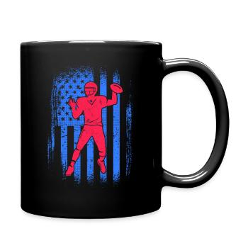Joueurs de football américain États-Unis Football masculin - Mug uni - noir - Droite