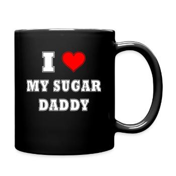 I love my Sugar daddy - Tasse einfarbig - Schwarz - Rechts