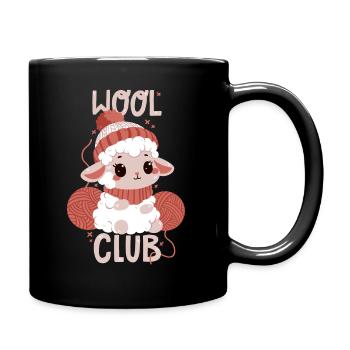 Club de laine - Mug uni - noir - Droite