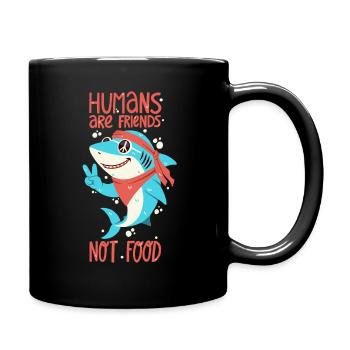 Les gens sont des amis, pas de la nourriture - Mug uni - noir - Droite