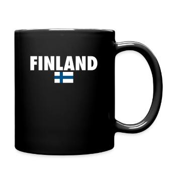 Finland Finland Finnish flag Finn - Full Colour Mug - black - Right