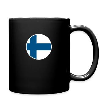 Finland Finnish flag Finn - Full Colour Mug - black - Right
