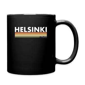 Helsinki Finland Retro Finland Finnish Finn - Full Colour Mug - black - Right