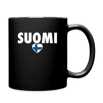 Suomi Finland Finnish Flag Finn - Full Colour Mug - black - Right