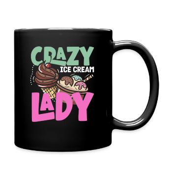 Crazy cream lover - Full Colour Mug - black - Right