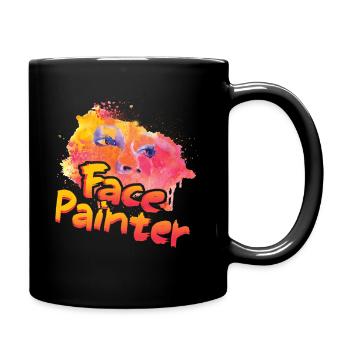 Funny Face Painter - Full Colour Mug - black - Right