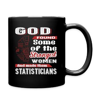 Statistician God Made Statisticians - Full Colour Mug - black - Right