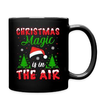 ‘Christmas Is in the Air - Full Colour Mug - black - Right