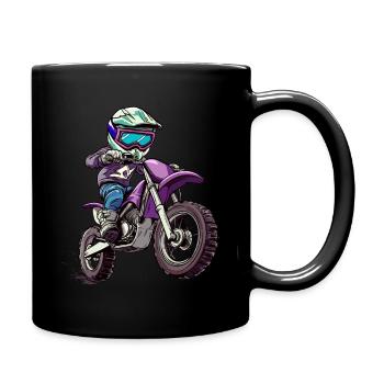 Motocross and dirt bike for kids - Full Colour Mug - black - Right