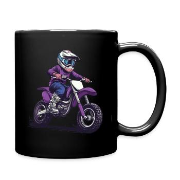 Motocross and dirt bike for kids - Full Colour Mug - black - Right
