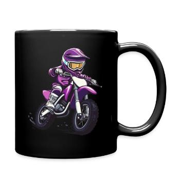 Motocross and dirt bike for kids - Full Colour Mug - black - Right