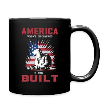 Welding Welder USA Patriotic Gift - Full Colour Mug - black - Right