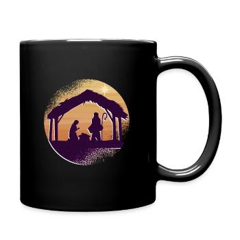 Enfant Jésus Crèche Cadeau de Noël - Mug uni - noir - Droite
