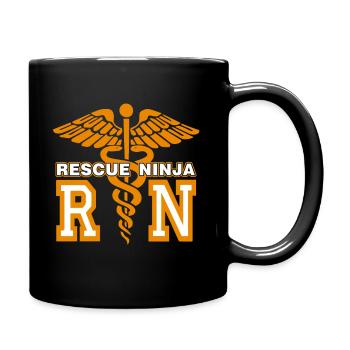 Awesome Registered Nurse - Full Colour Mug - black - Right