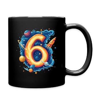 Espace 6e anniversaire - Mug uni - noir - Droite