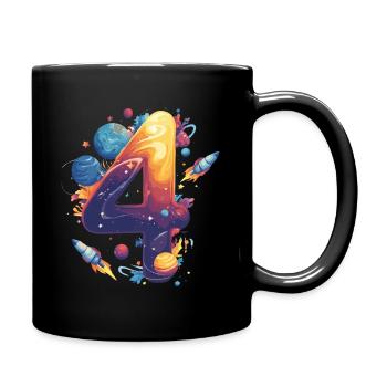 Espace 4e anniversaire - Mug uni - noir - Droite