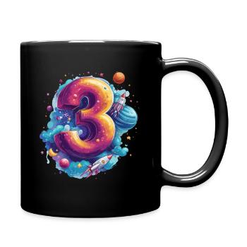 Espace 3ème anniversaire - Mug uni - noir - Droite