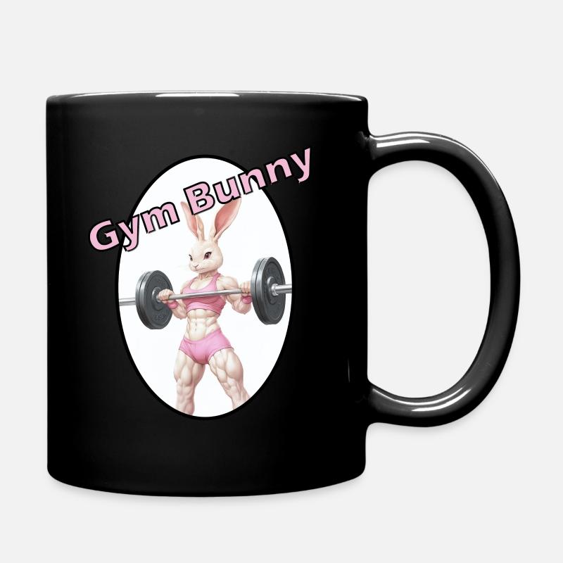 Lapin de gym - Mug uni - noir