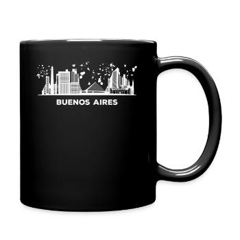 Portenos Skyline Buenos Aires - Full Colour Mug - black - Right