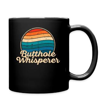 Butthole Whisperer - Full Colour Mug - black - Right