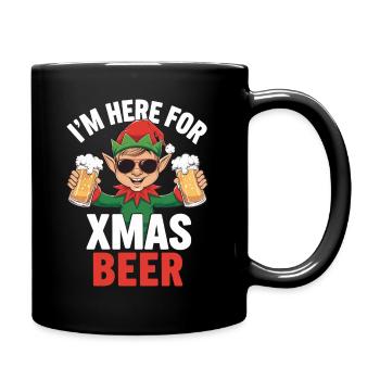 Citation de Noël sur la bière de Noël Elf - Mug uni - noir - Droite