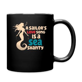 marin meme bateau pirate navigation océanique - Mug uni - noir - Droite
