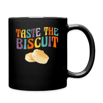 Taste The Biscuit Taste The Goodness - Full Colour Mug - black - Right