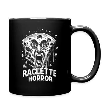 Raclette Horror T-Shirt: Creepy Cheese Shock - Full Colour Mug - black - Right