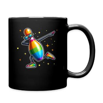 Bowling Pin Dabbing Sunglasses Bowler Player - Tasse einfarbig - Schwarz - Rechts