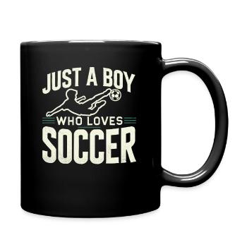 Football Joueur de football, Joueur de football Garçon - Mug uni - noir - Droite