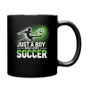 Football Joueur de football, Joueur de football Garçon - Mug uni - noir - Droite