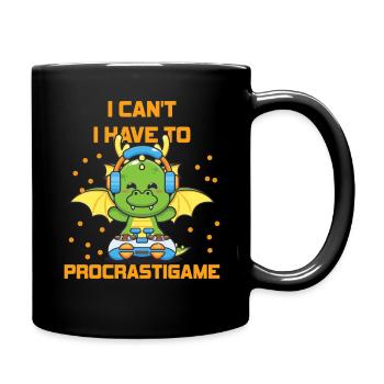 Gamer Je ne peux pas Je dois procrastigame Gaming - Mug uni - noir - Droite