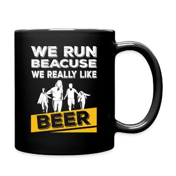I like beer - Full Colour Mug - black - Right