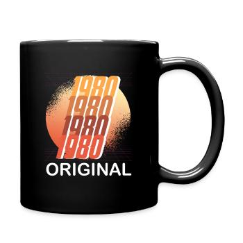 Anniversaire 1980 Vintage Vintage 45 ans - Mug uni - noir - Droite