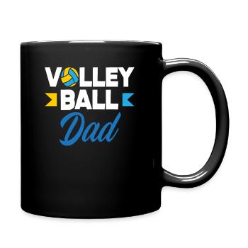 Volleyball papa passionné - Mug uni - noir - Droite