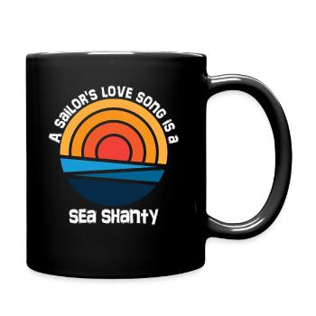 Matrose Meme Piratenschiff Ozean Segeln - Tasse einfarbig - Schwarz - Rechts