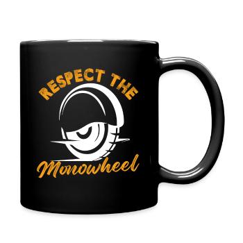 Respect The Monowheel Electric Unicycle EUC - Full Colour Mug - black - Right